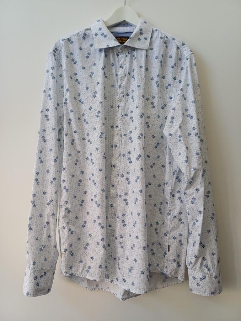 PME overhemd, wit met opdruk, maat xxxl, zo goed als nieuw., Kleding | Heren, Overhemden, Wit, Ophalen of Verzenden, Zo goed als nieuw