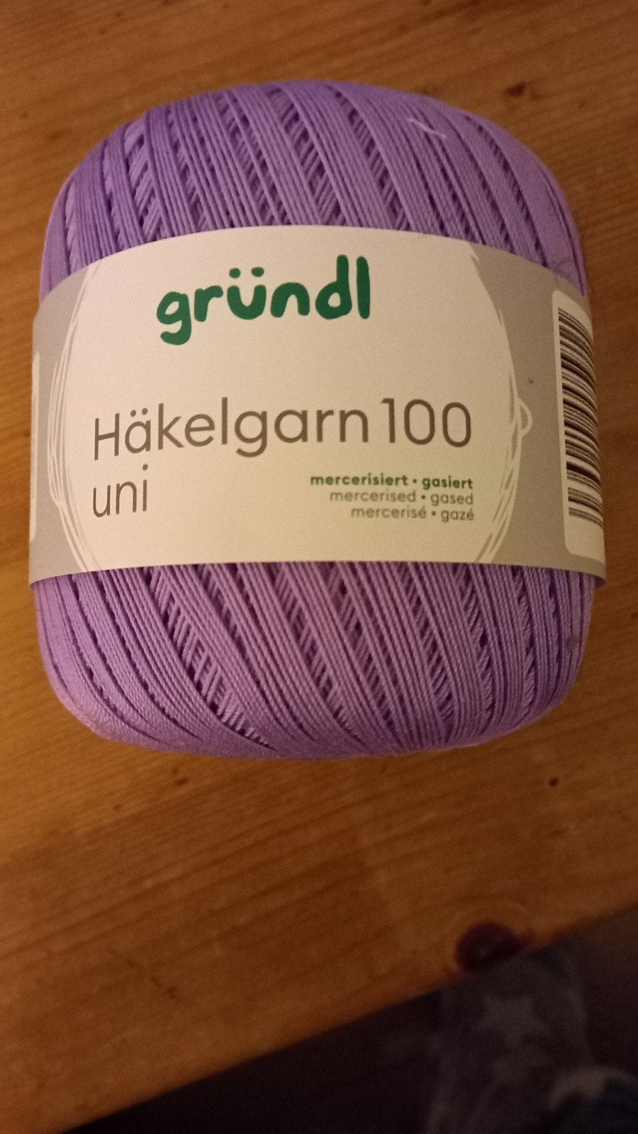 Haakgaren. Lila.1 bol. 100 gram., Ophalen of Verzenden, Nieuw, Haken