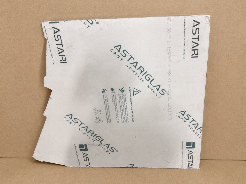 3 reststukken 30 mm acrylaat / plexiglas wit, Doe-het-zelf en Verbouw, Platen en Panelen, Gebruikt, Overige materialen, 20 tot 50 mm
