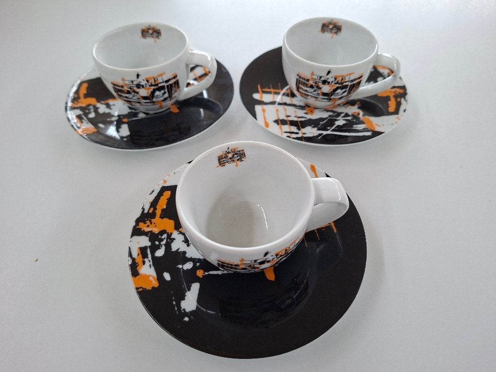 Rosenthal studio-line kop en schotel 3 stuks Uli Hack, Ophalen of Verzenden, Zo goed als nieuw, Porselein, Kop en/of schotel