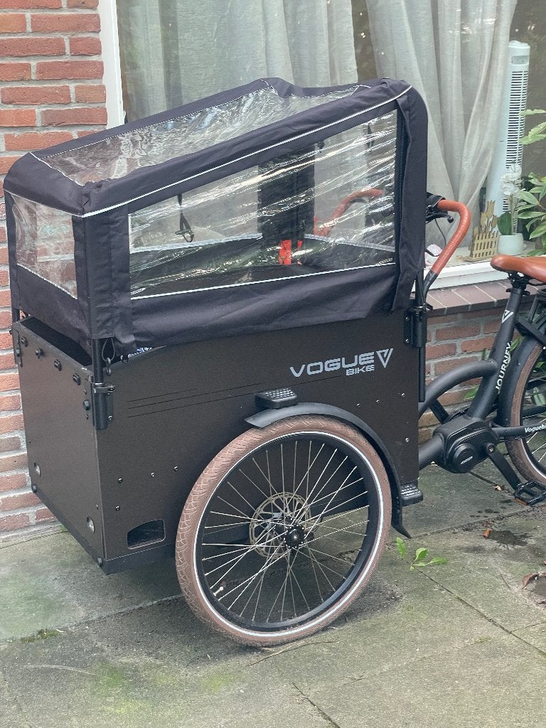 Vogue Journey Plus elektrische bakfiets + bakfietscover, 4 kinderen of meer, Ophalen, Overige merken, Nieuw