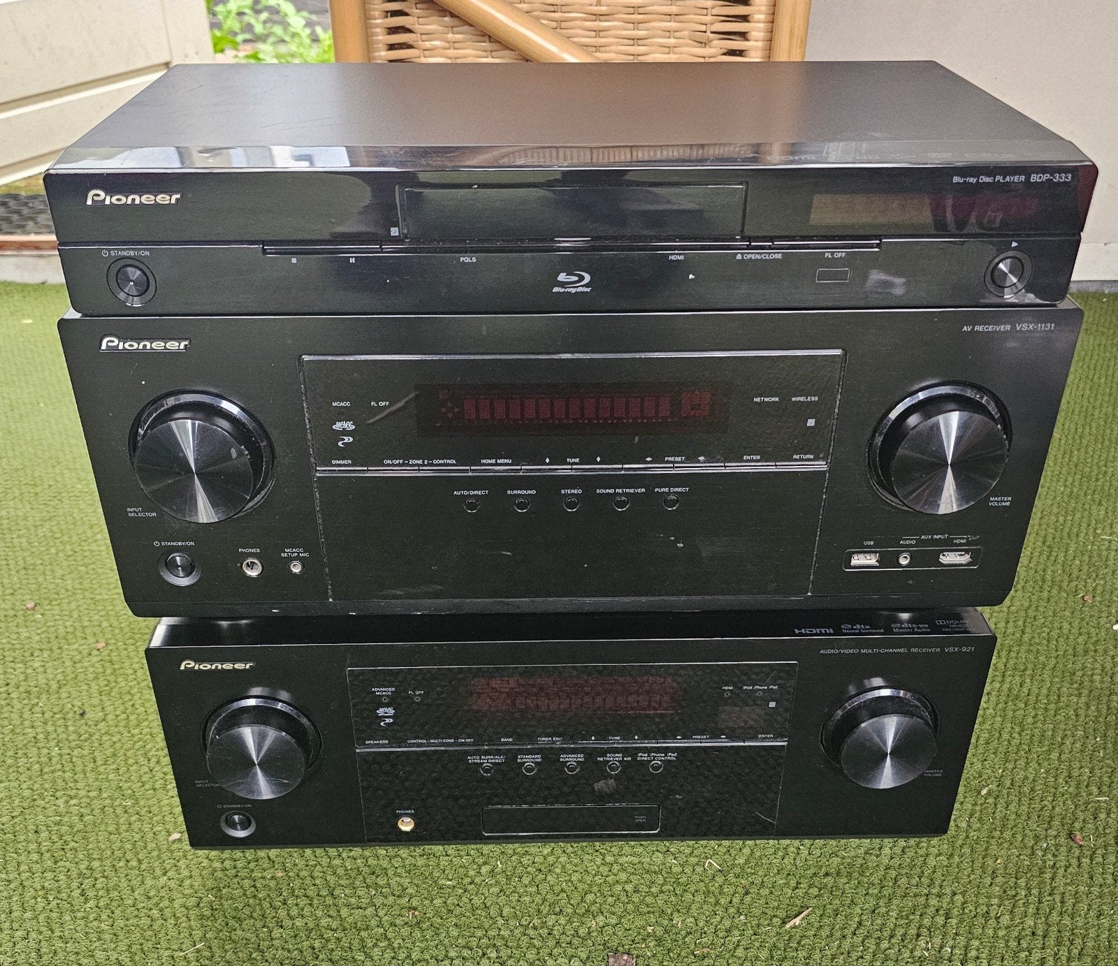 3x pioneer audio  2x Reciever met defect  1x blu-ray speler., Ophalen, Gebruikt, Pioneer