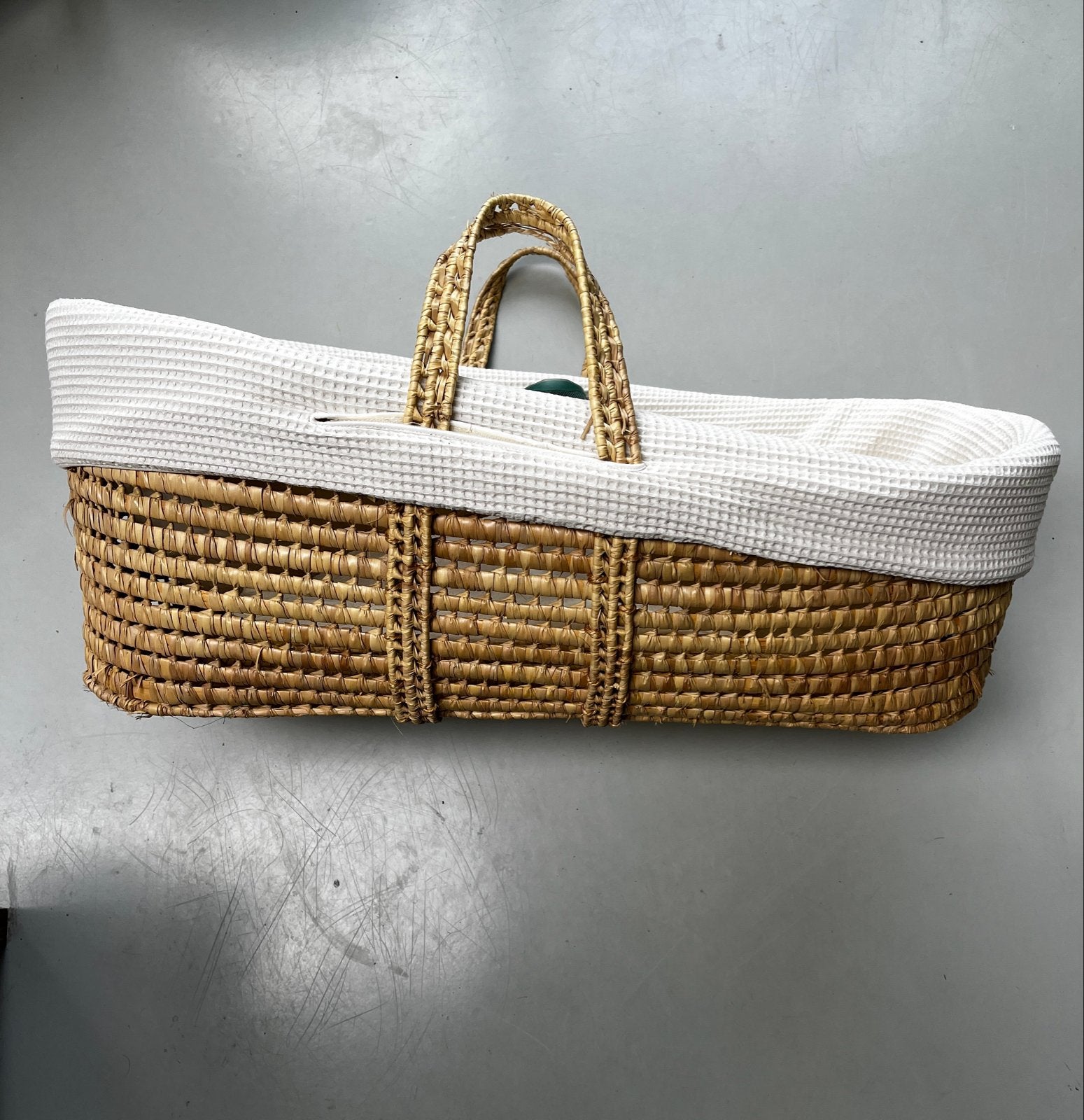 Mozes mandje baby wiegje met wafeldoek, Kinderen en Baby's, Ophalen, Zo goed als nieuw, Wieg