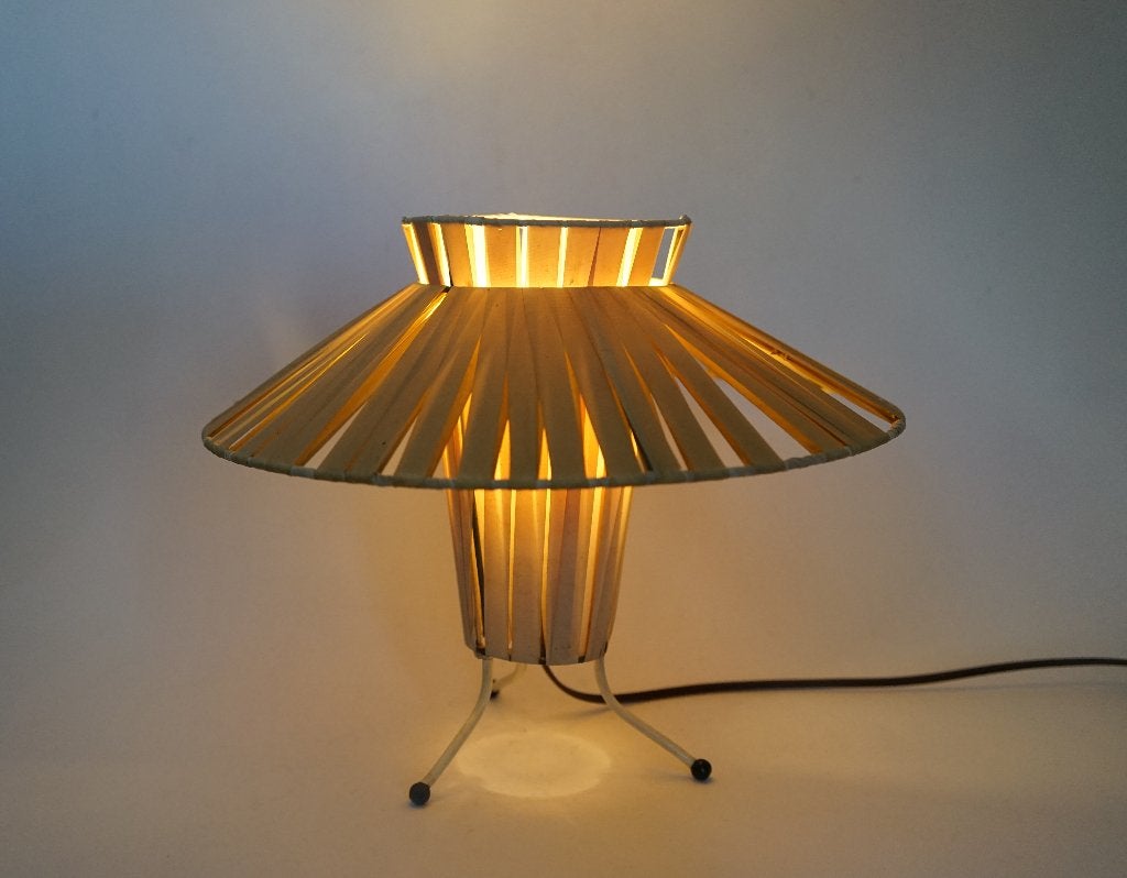 vintage space age raket philips tafellamp kunststof design., Huis en Inrichting, Gebruikt, Meerkleurig, Met schakelaar, 27 cm