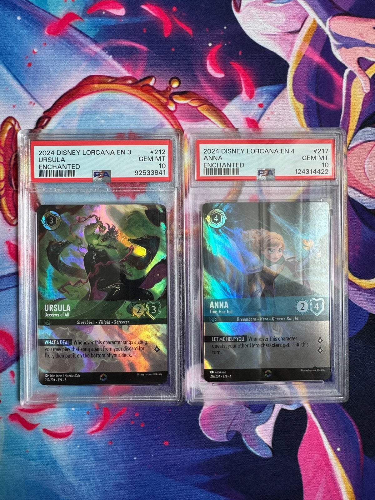 Disney Lorcana PSA10 enchanteds, Ophalen of Verzenden, Nieuw, Losse kaart, Foil