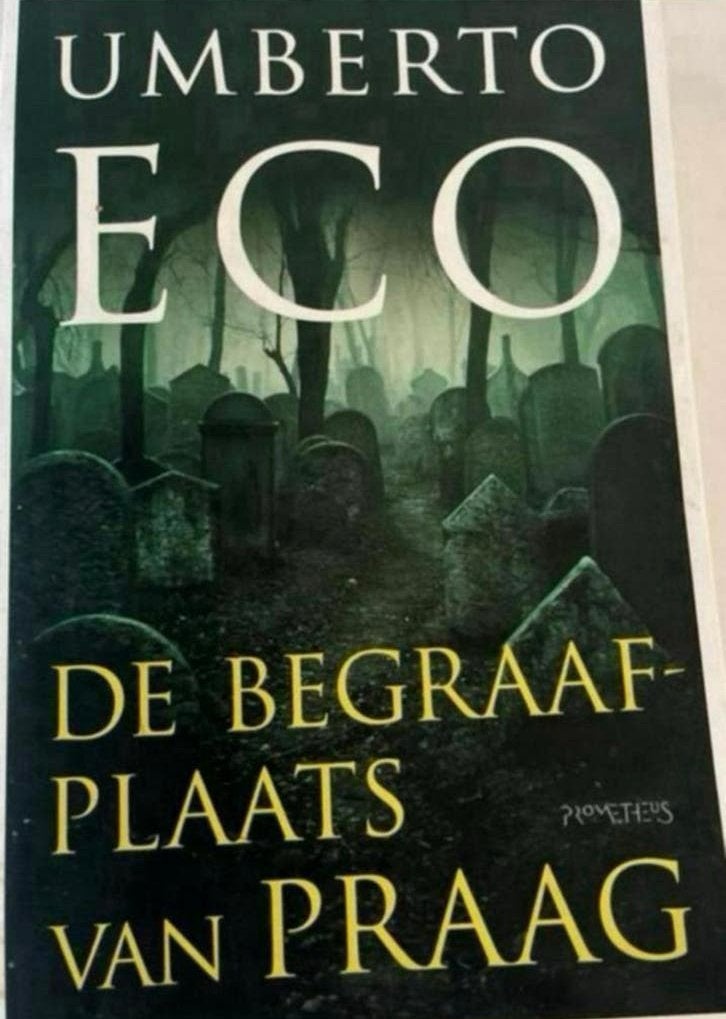 Umberto Eco - De begraafplaats van Praag, Ophalen of Verzenden, Zo goed als nieuw