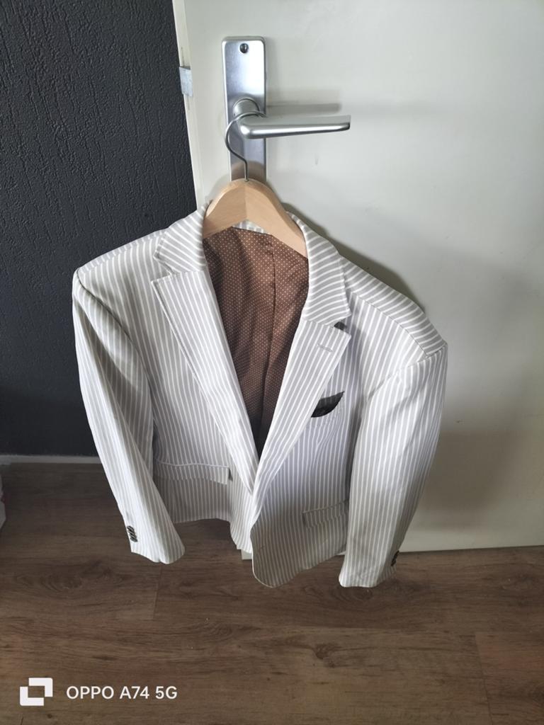 Mooi Felucci Zomer Colbert Maat 50 Crème, Felucci, Maat 48/50 (M), Beige, Ophalen of Verzenden