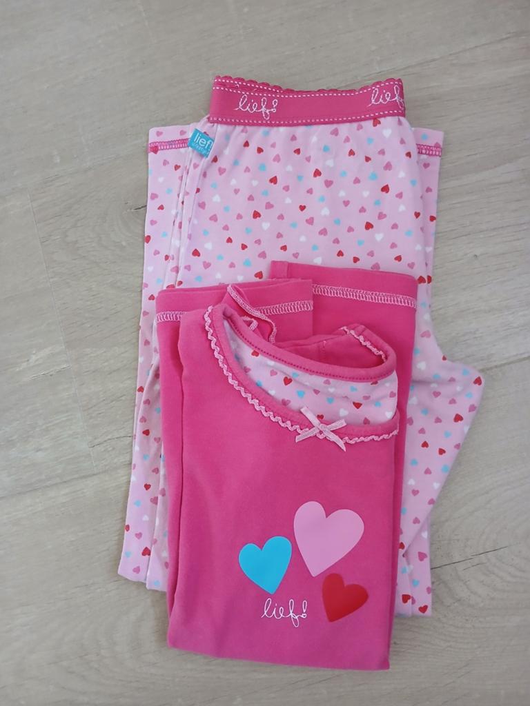 Lief! Lifestyle pyjama 110/116, Nacht- of Onderkleding, Gebruikt, Meisje, Ophalen of Verzenden