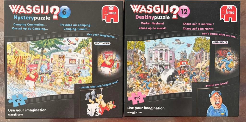 Wasgij puzzels (950 stukjes), Ophalen of Verzenden, 500 t/m 1500 stukjes, Zo goed als nieuw