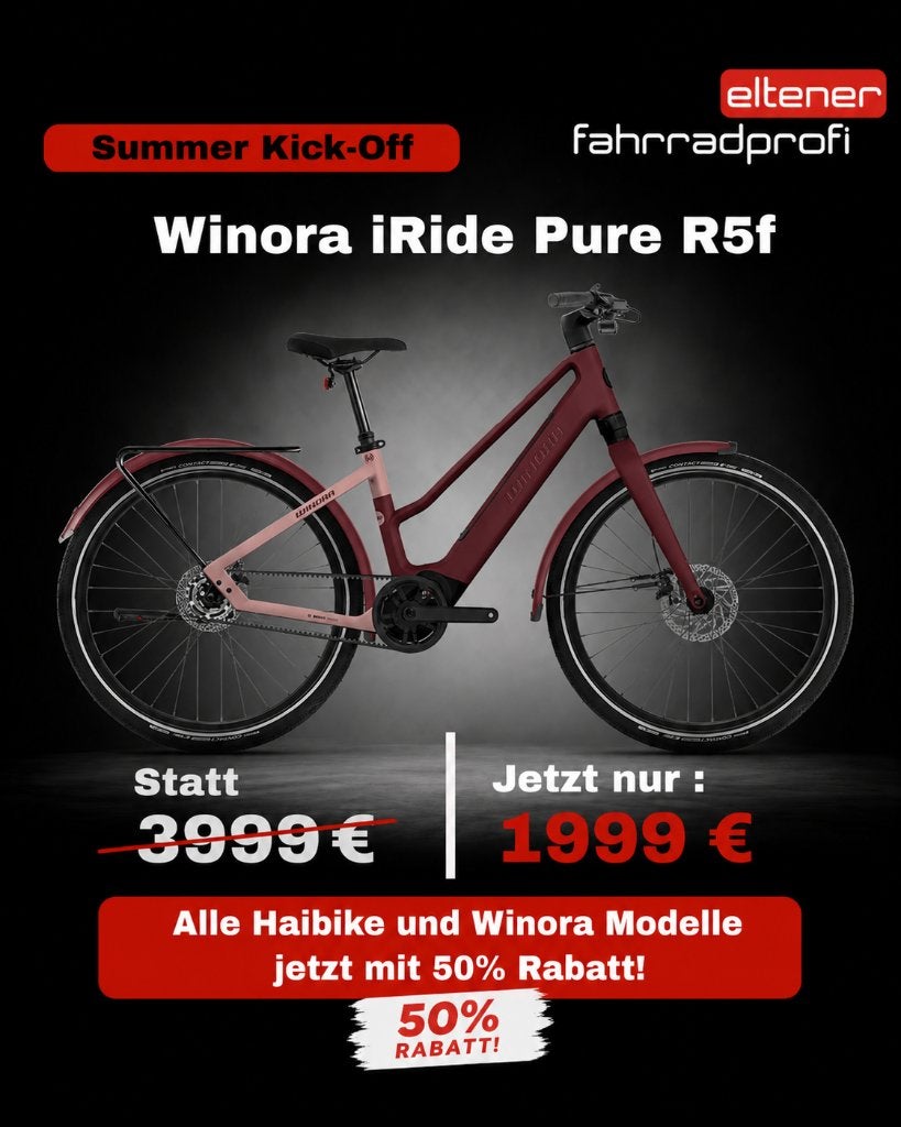 Winora iRide Pure R5f  Met 50% korting, Nieuw, 47 tot 51 cm, 50 km per accu of meer, Ophalen