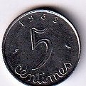 5  cent  1963  Frankrijk. km. 927 ( 0,35 euro ), Ophalen of Verzenden, Frankrijk, Losse munt