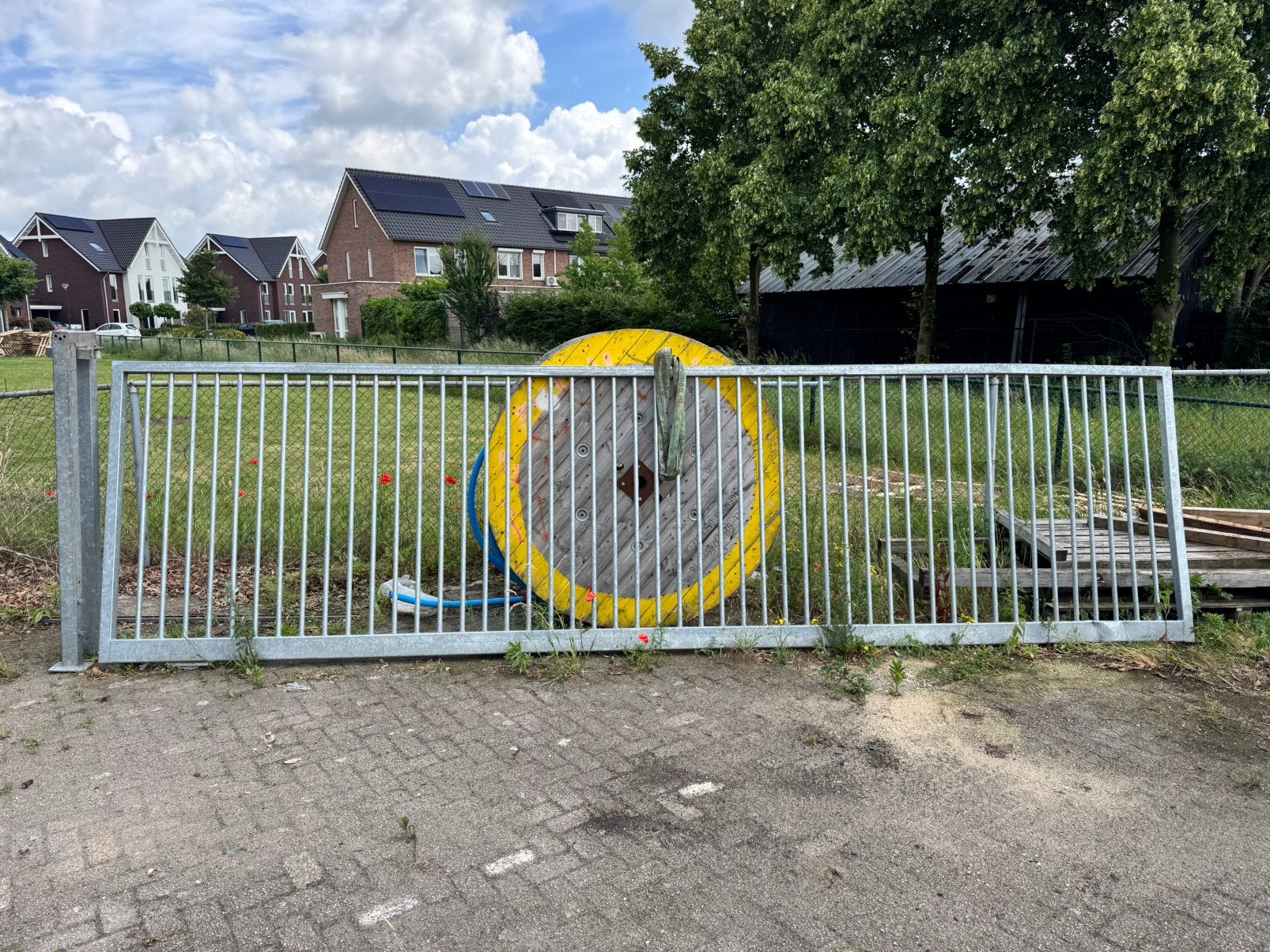Grote rol poort 6 meter, Tuin en Terras, Ophalen, Gebruikt, IJzer, Overige typen