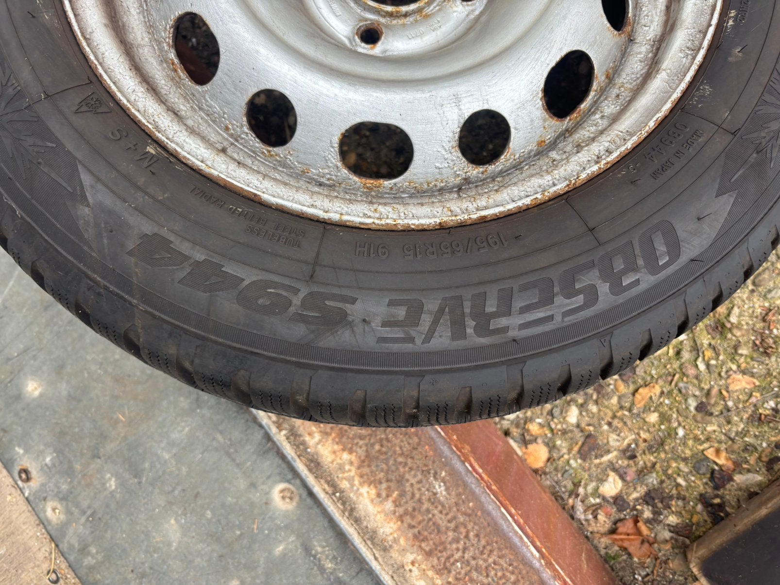 Winterbanden TOYO 195/65 R15  M+S ex Peugeot Partner 2011, Ophalen of Verzenden, Gebruikt