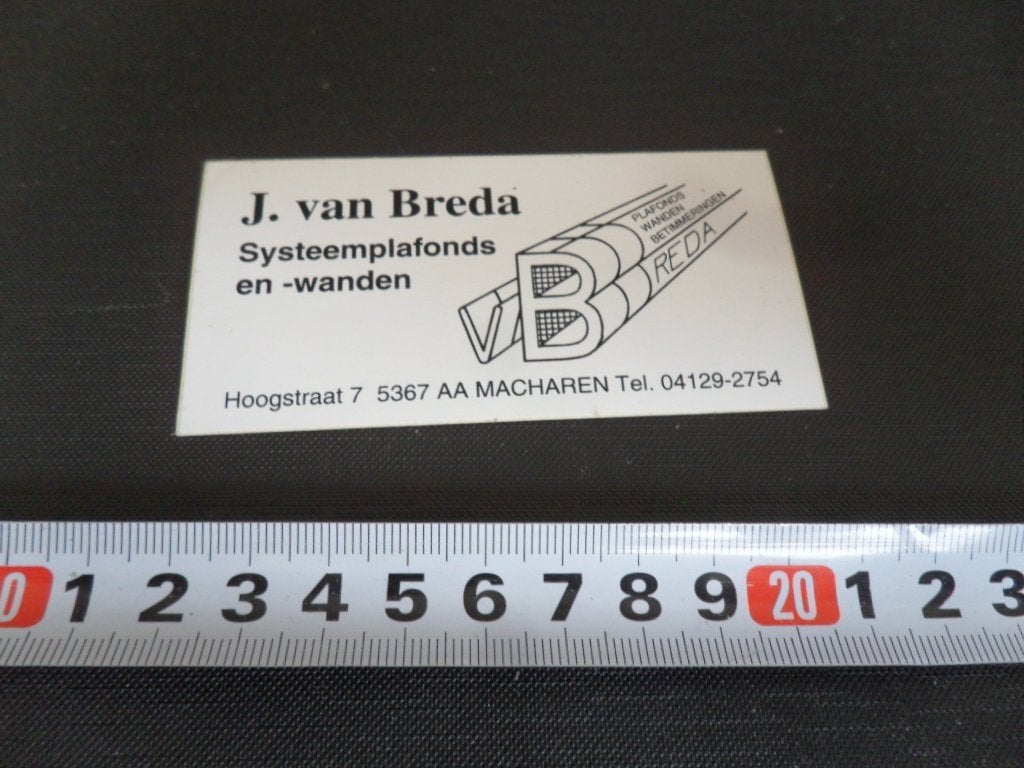 sticker macharen j van breda systeemplafonds en -wanden *, Ophalen, Zo goed als nieuw