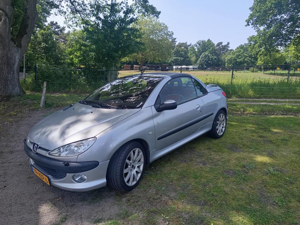 Peugeot 206 cc 2.0 16V CC 2000 Grijs, 136 pk, 4 cilinders, Cabriolet, 4 stoelen
