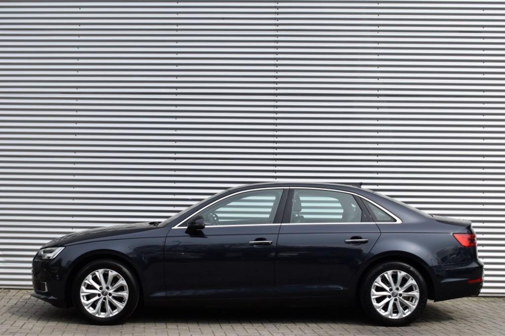 Audi A4 2.0 TFSI AUT7 ULTRA SPORT / ADAP. CRUISE / VIRTUAL D, 1380 kg, 4 cilinders, 1984 cc, Blauw