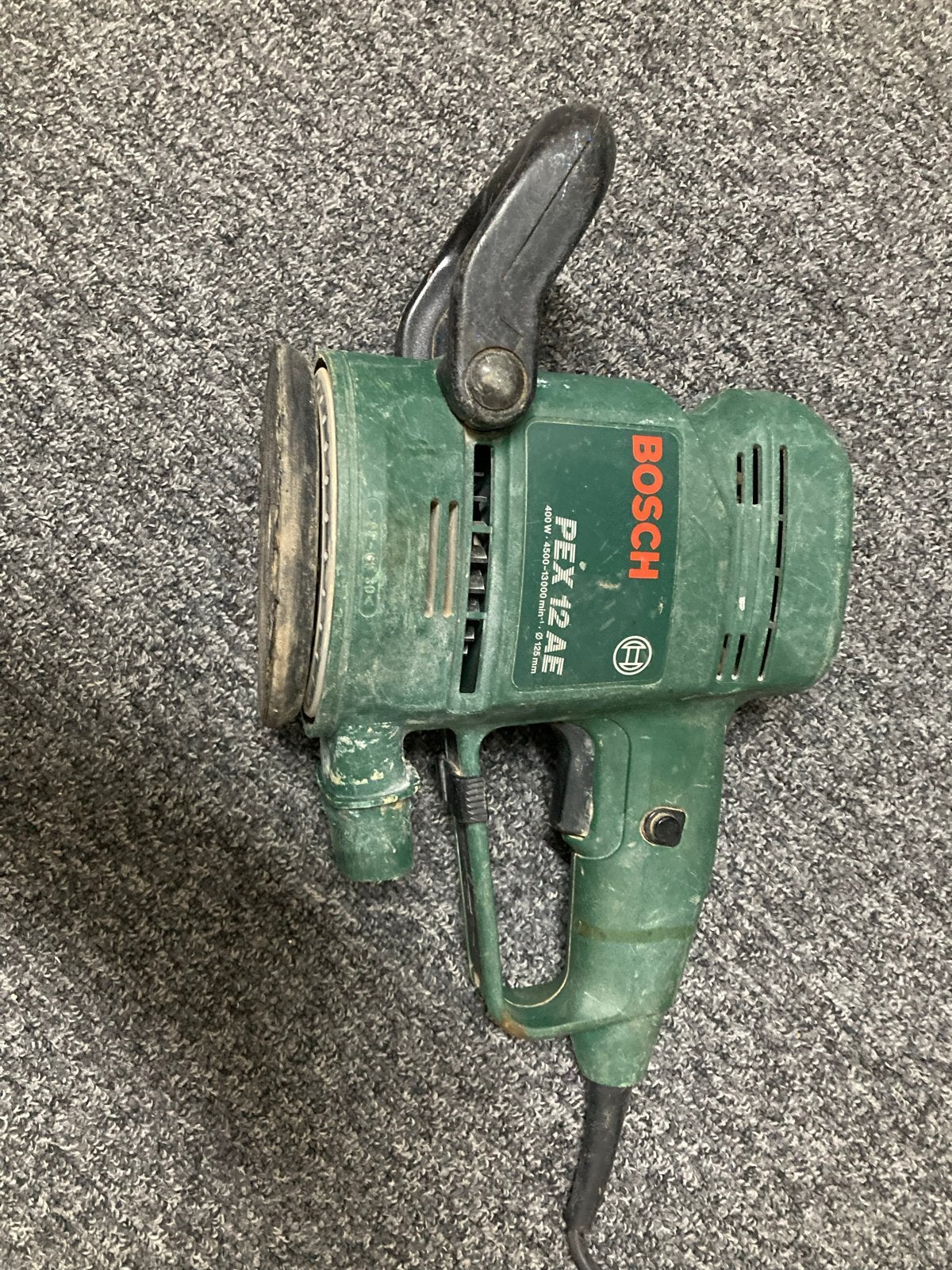 Bosch PEX 12 AE Excentrische Schuurmachine, Ophalen of Verzenden, Gebruikt, Minder dan 600 watt, Excentrische schuurmachine