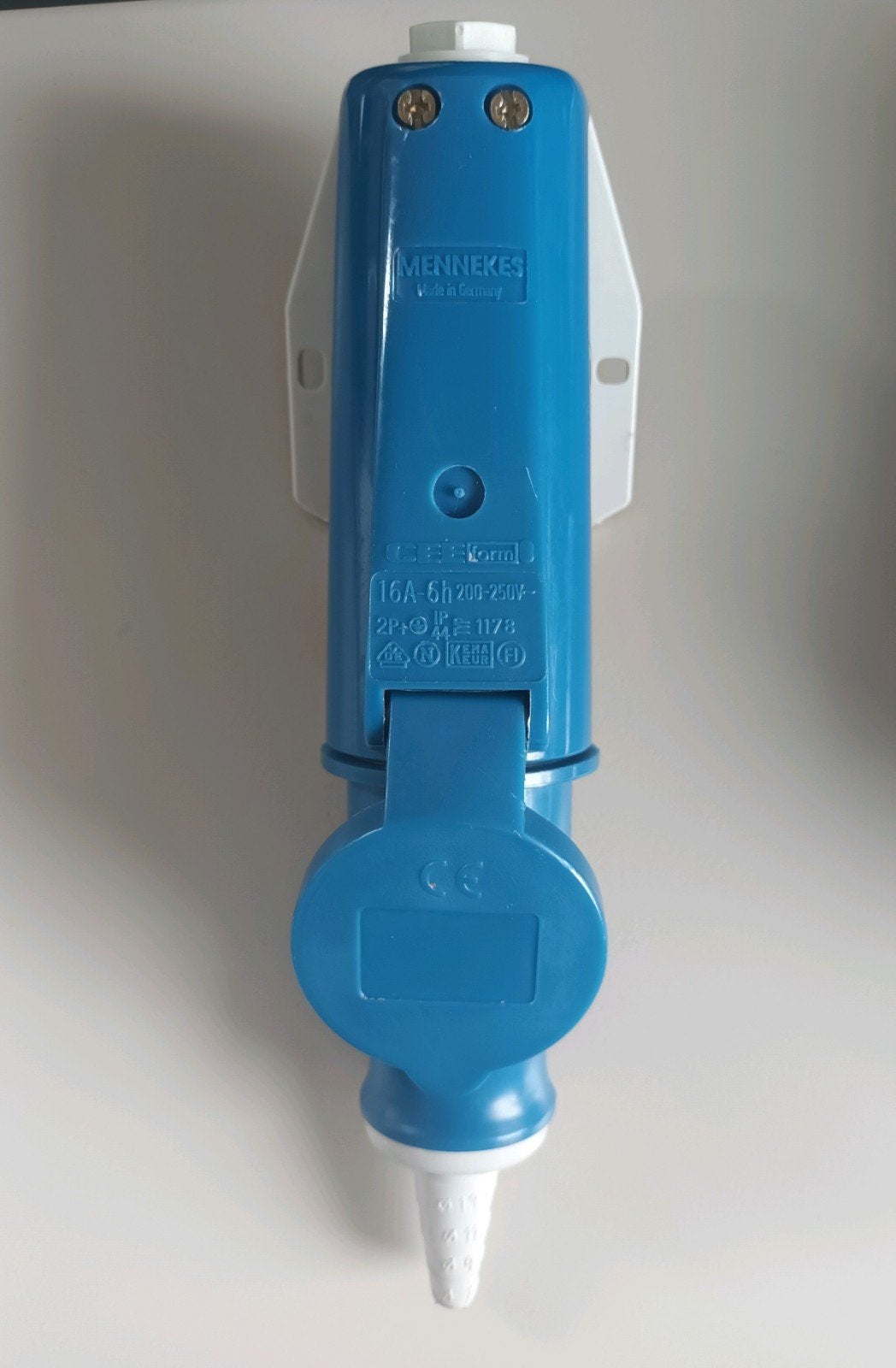 Mennekes CEEform Stekker 16A 230V Blauw, Ophalen, Gebruikt, Stekker