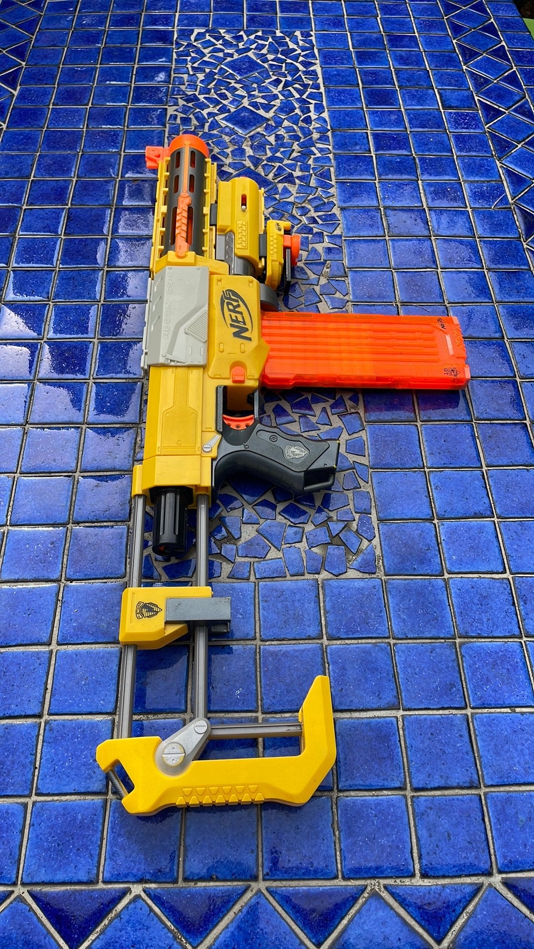 Nerf N-Strike Recon CS-6, geel, Ophalen, Gebruikt