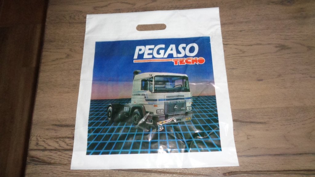 Orgineel van PEGASO  Plastic reklame Tas, Verzenden, Zo goed als nieuw, Overige merken