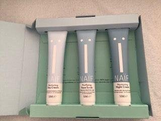 Naïf Nurturing authentieke crème gezichtsverzorging 3 x 50ml, Ophalen, Nieuw, Gehele gezicht, Verzorging