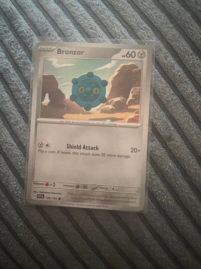 Bronzor Pokémon Kaart - SSP 126/197, Ophalen of Verzenden, Zo goed als nieuw, Losse kaart