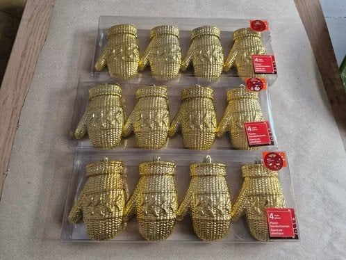3x 4 gouden handschoenen h, Evora, Onbekend, Nieuw, Ophalen of Verzenden
