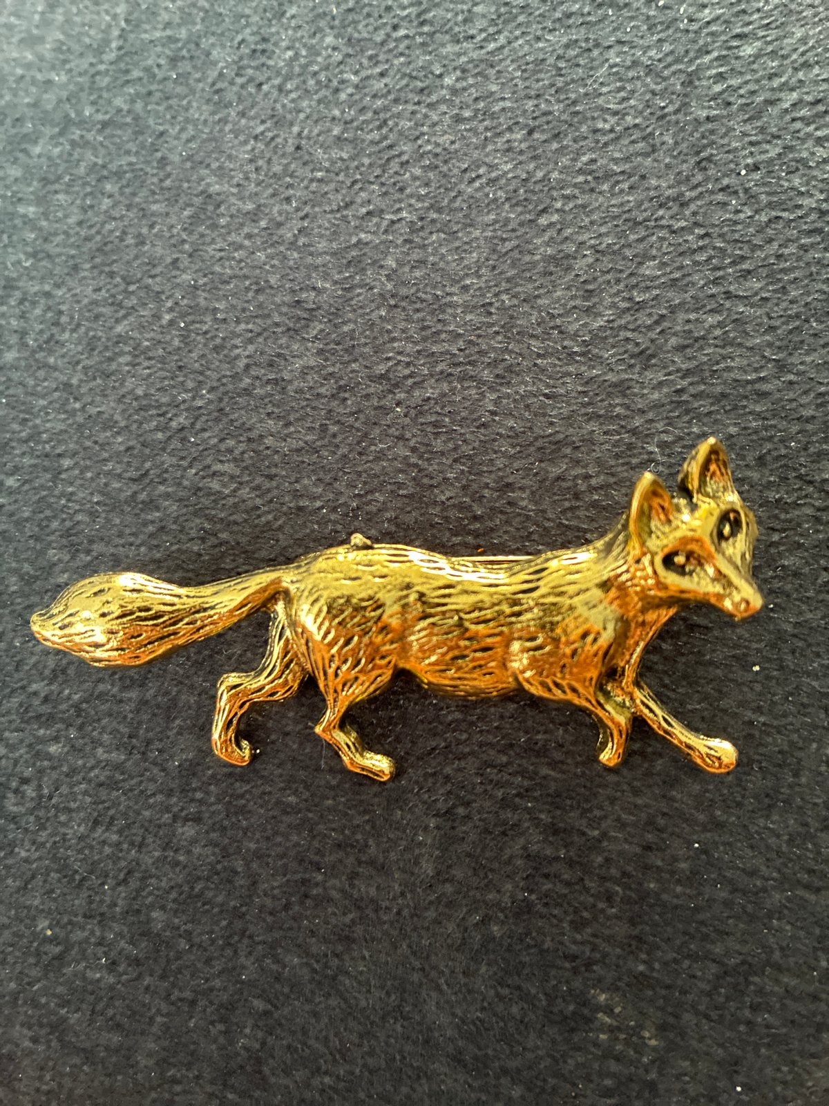Gouden Vossenbroche - Elegant en Stijlvol, Overige materialen, 4 tot 7 cm, Ophalen of Verzenden, Zo goed als nieuw