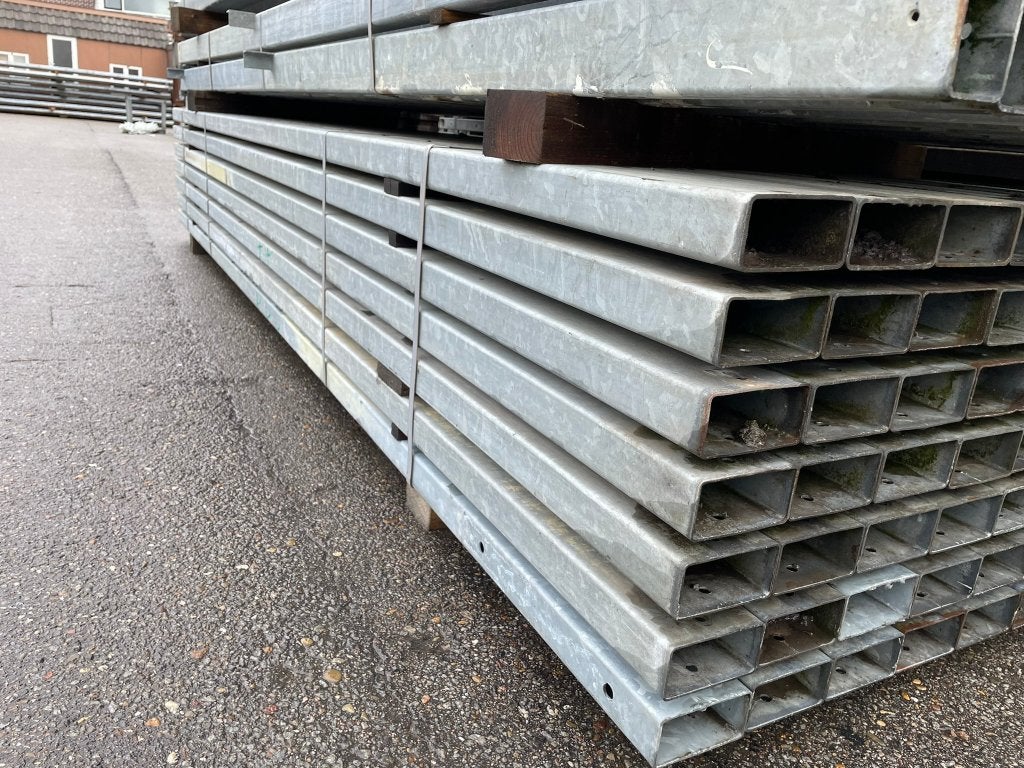 Kokerprofielen 100x50x2mm | Lengte: 3380 mm, Doe-het-zelf en Verbouw, Metalen, Ophalen, Gebruikt, IJzer