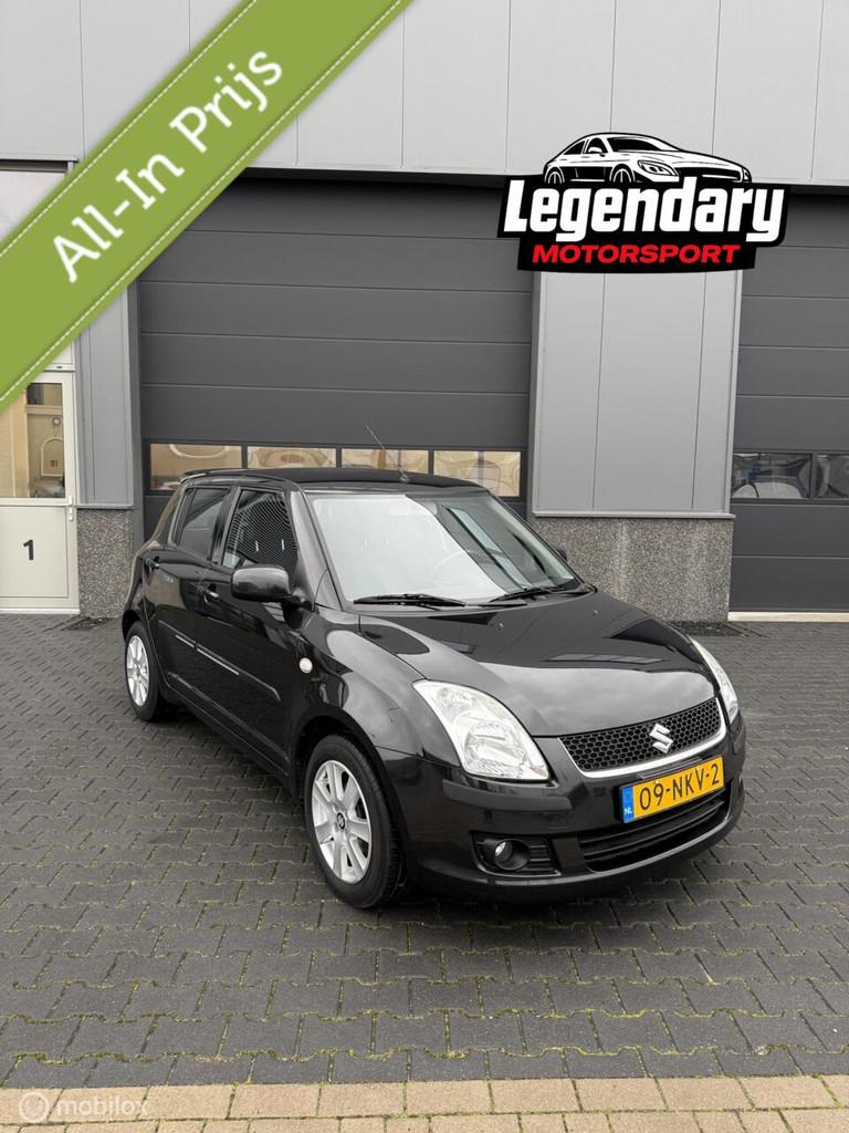 Suzuki Swift 1.3 Bandit|2010|1e eig|NAP|Garantie, Voorwielaandrijving, Stof, Zwart, 400 kg