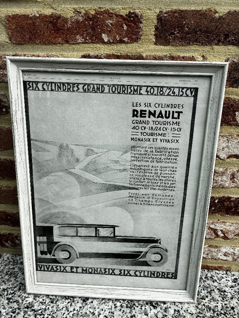 originele reclame peugeot 1928 ,oldtimer, Verzamelen, Merken en Reclamevoorwerpen, Ophalen of Verzenden, Zo goed als nieuw, Reclamebord