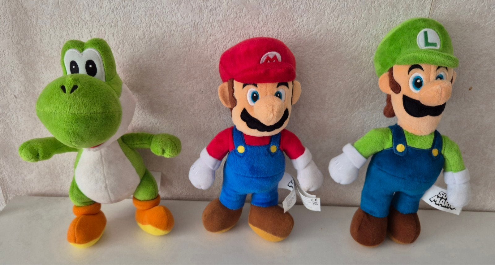 Mario, Luigi en Yoshi knuffels, Ophalen of Verzenden, Zo goed als nieuw