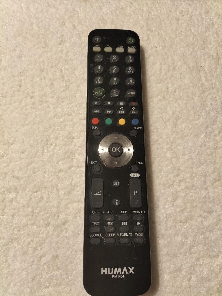 Originele afstandsbediening Humax RM-F04, Audio, Tv en Foto, Afstandsbedieningen, Ophalen of Verzenden, Gebruikt, Origineel