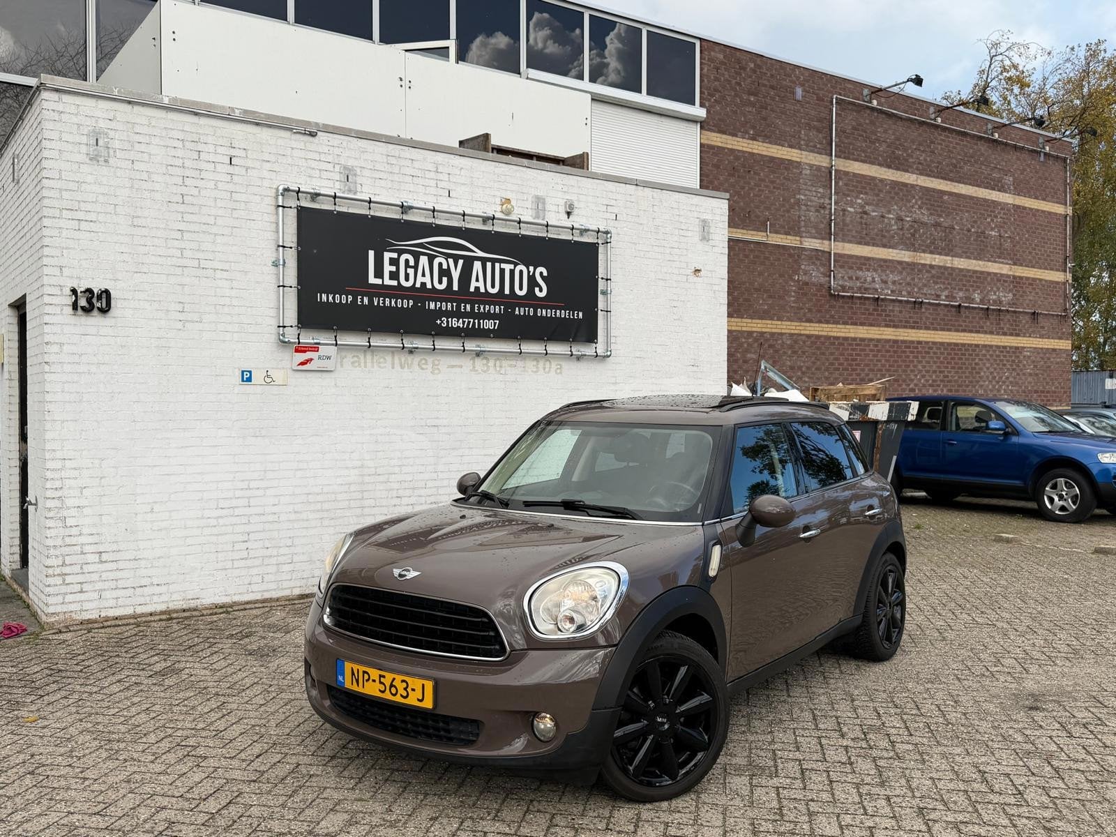 Mini Countryman 1.6 One Chili - APK 08/2027 - Rijdt en schak, Auto's, Voorwielaandrijving, Gebruikt, Zwart, Bruin