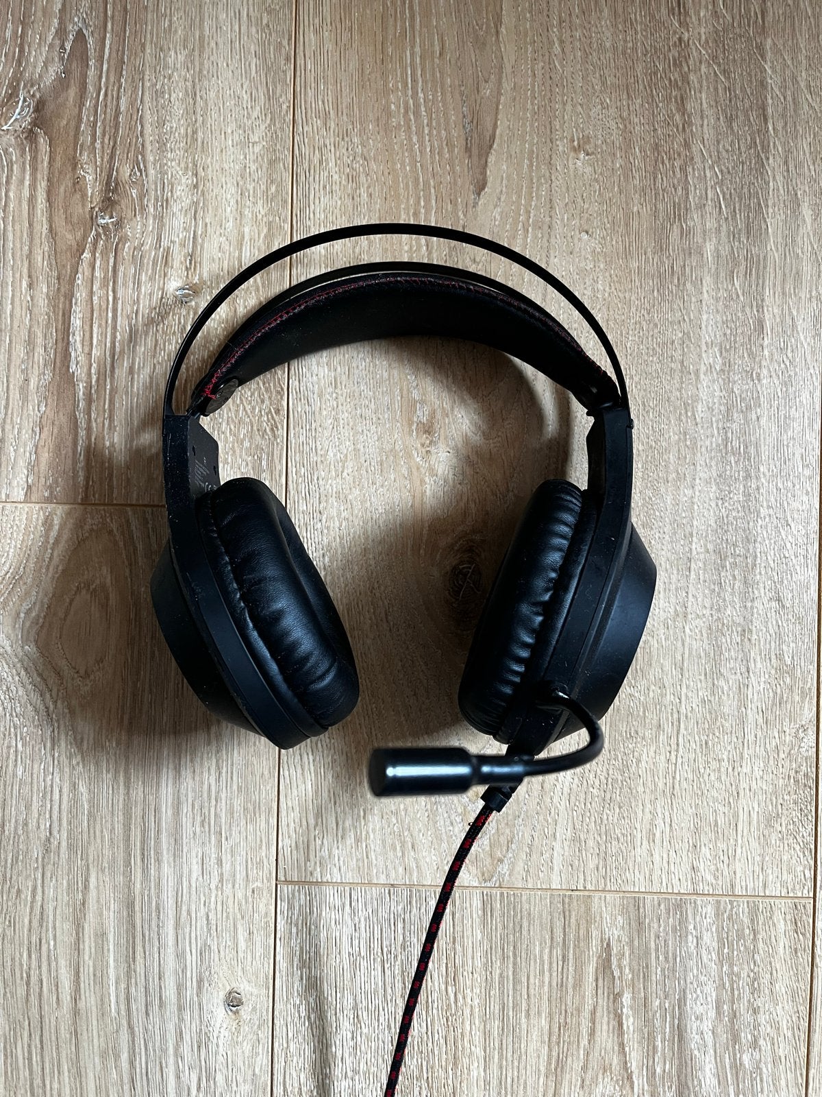 Gaming Headset met Microfoon - Zwart/Rood, Overige merken, Ophalen of Verzenden, Microfoon, Zwart