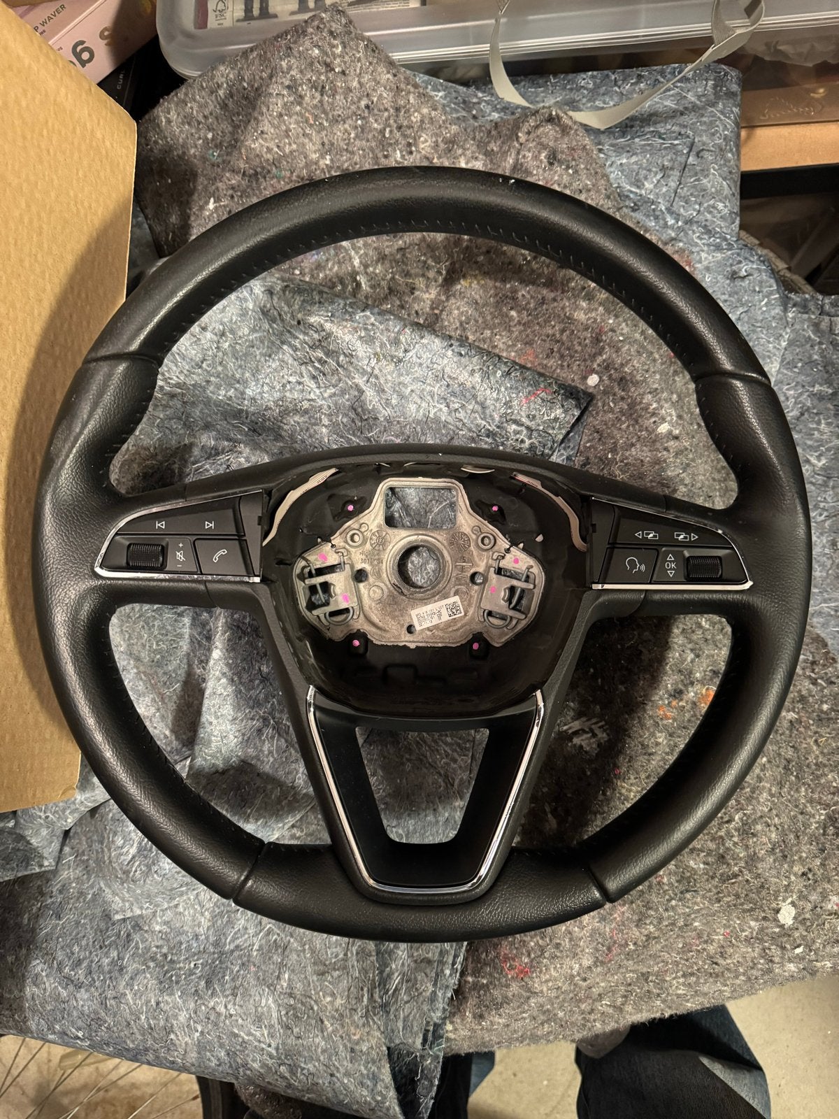 Lederen multifunctioneel stuurwiel SEAT LEON 5F, Auto-onderdelen, Ophalen, Gebruikt, Seat