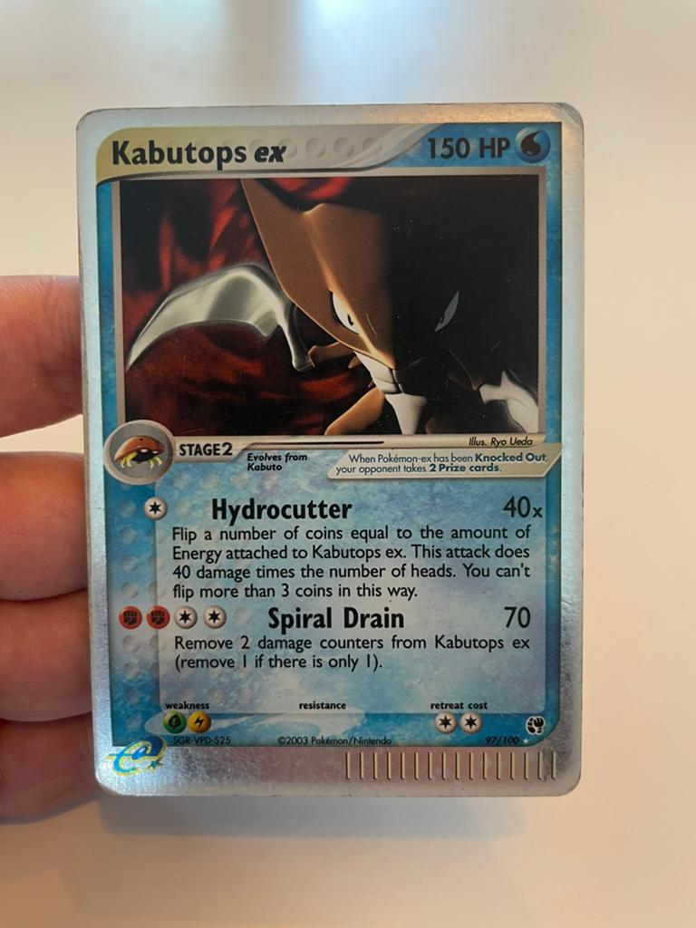 Kabutops ex 97/100  EX Sandstorm, Ophalen of Verzenden, Gebruikt, Losse kaart