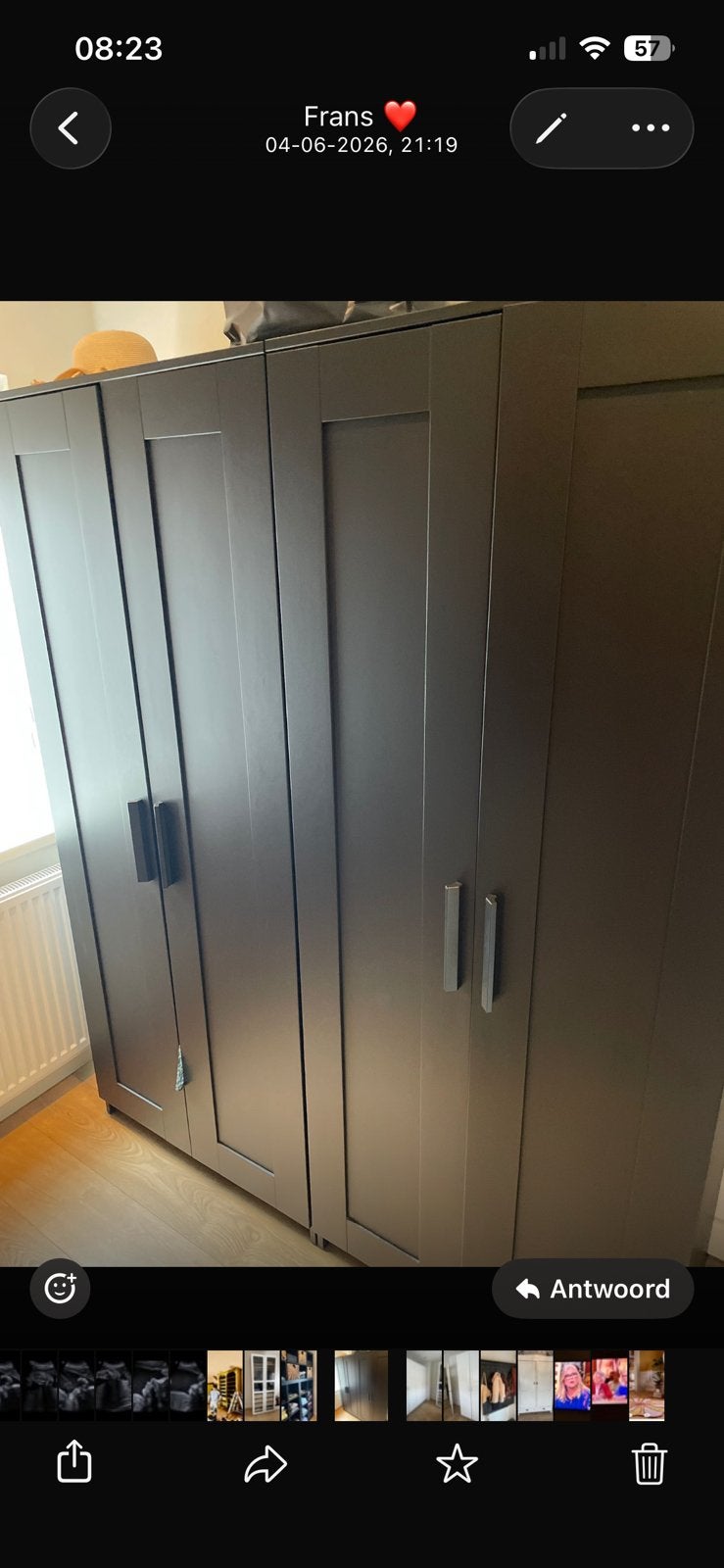 IKEA Brimnes twee stuks, Huis en Inrichting, Kasten | Kledingkasten, Ophalen, 100 tot 150 cm, Zo goed als nieuw, 150 tot 200 cm