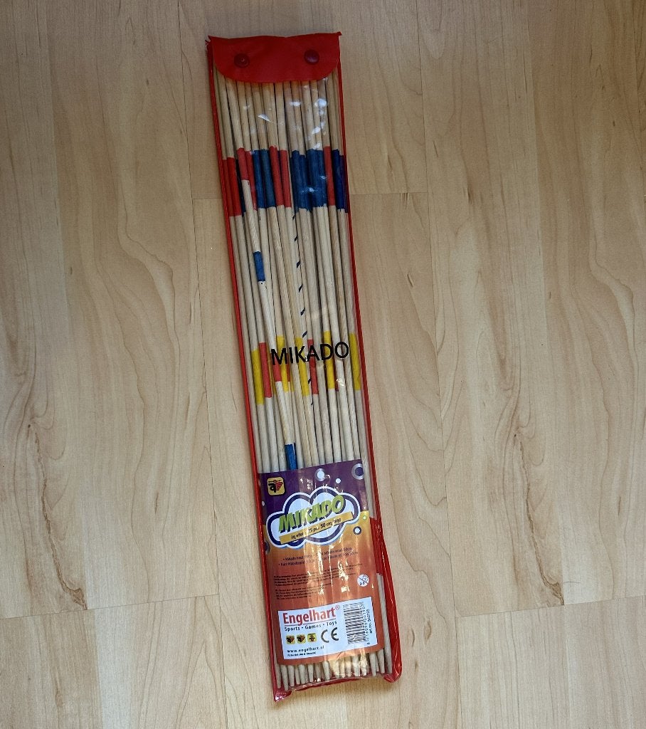 Mikado spel - stokjes 50 cm (groot formaat), Ophalen of Verzenden, Zo goed als nieuw