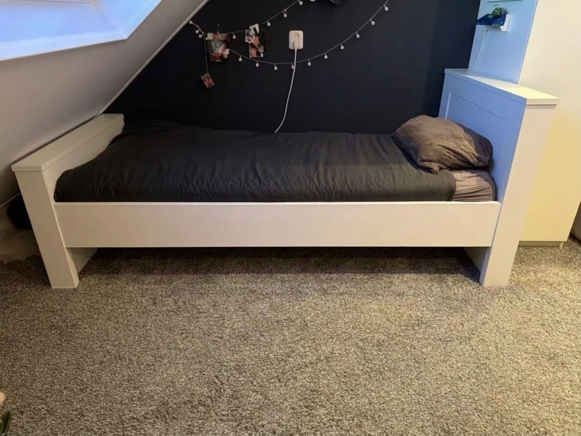 Robuust Bopita Tienerbed (90x200 cm) – Inclusief matras, Ophalen, Gebruikt, Overige