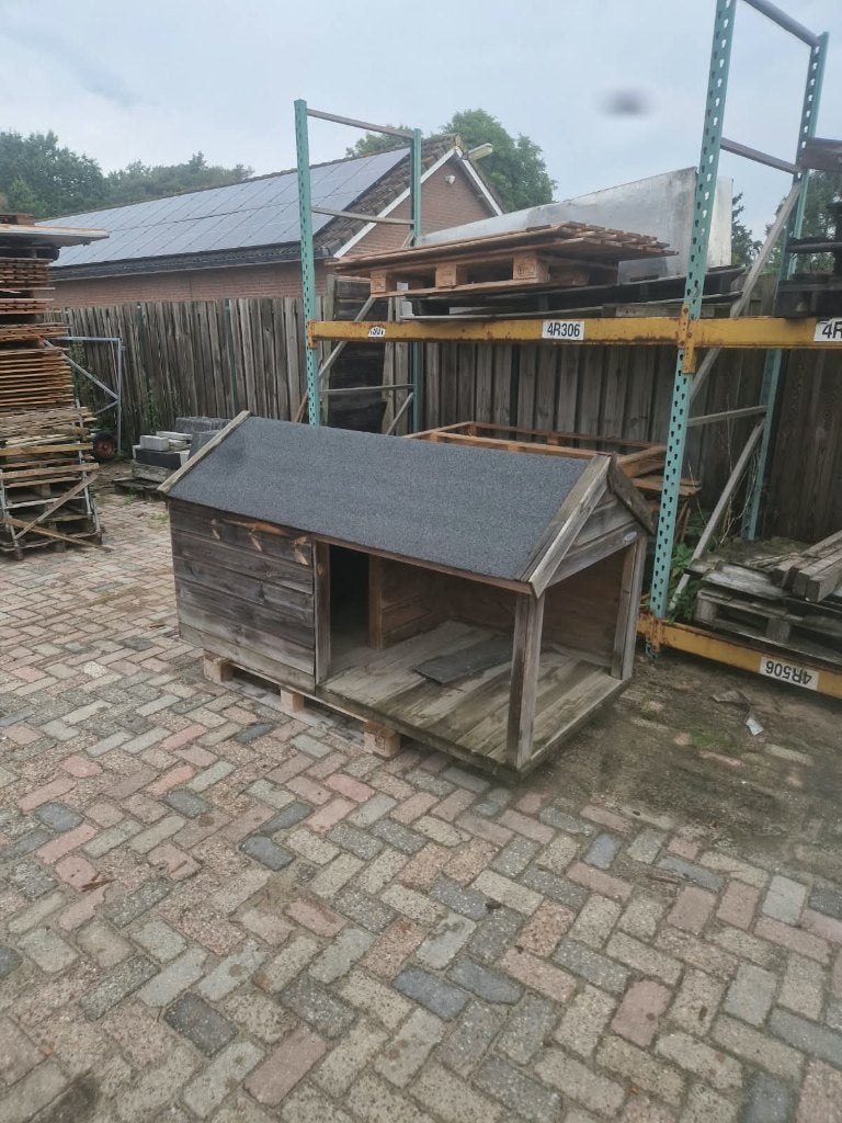 1.	Luxe Voldux Hondenhok Storm met Veranda (Showmodel), Ophalen, 110 cm of meer, 100 cm of meer, Hondenhok