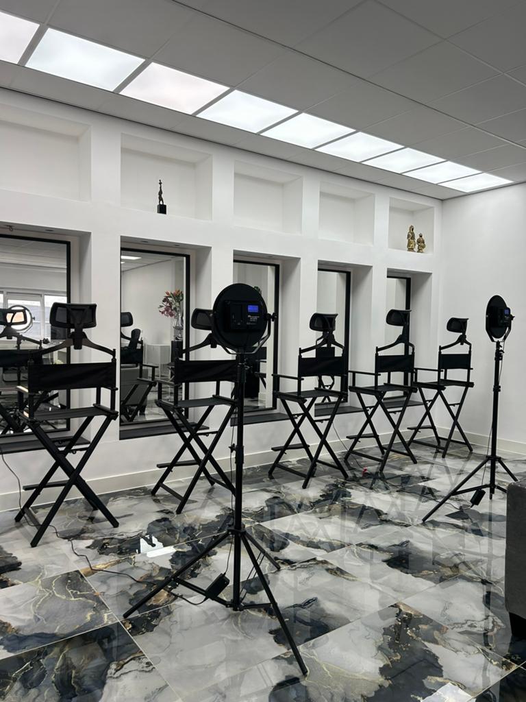 Complete Makeup en haar studio inrichting., Ophalen, Zo goed als nieuw, Complete fotostudio