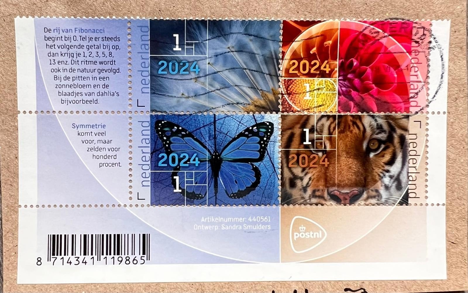 Nederland,  2024, De vormentaal van de natuur, Ophalen of Verzenden, Na 1940, Gestempeld