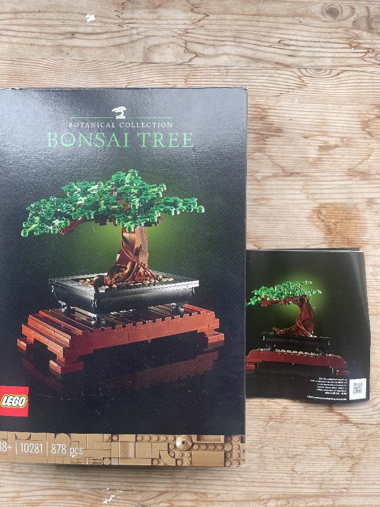 LEGO Icons 10281 Bonsaiboompje + 10329 Tiny Plants bundel, Ophalen, Gebruikt, Lego, Compleet