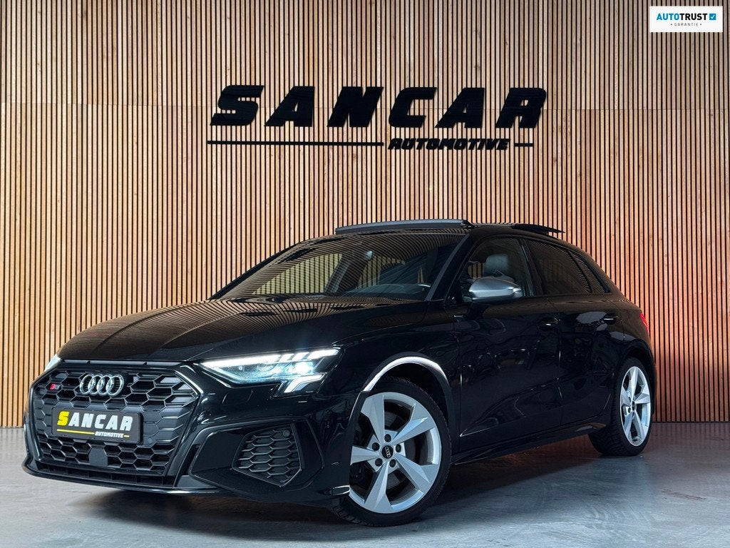Audi S3 Sportback 2.0 TFSI quattro 310 PK PANO|AMBIENT|CRUIS, Auto's, Audi, S3, Gebruikt, Zwart, 4 cilinders