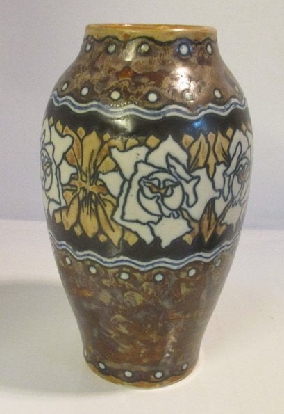 art deco Boch Keramis vaas Catteau GRES 196, Ophalen of Verzenden