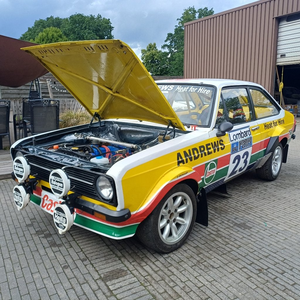 Escort mk2 rallywagen, Bedrijf, Te koop