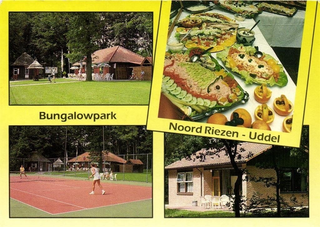 Bungalowpark Noord Riezen - Uddel - 4 afb - 1993 gelopen, Ophalen of Verzenden, 1980 tot heden, Gelopen, Gelderland