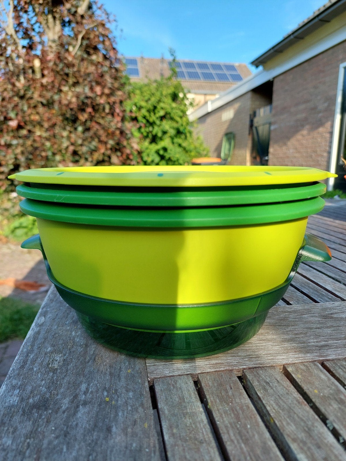 Tupperware Micro Gourmet, stoompan - Gezond koken, Nieuw, Ophalen of Verzenden, Bak of Kom, Magnetronbestendig