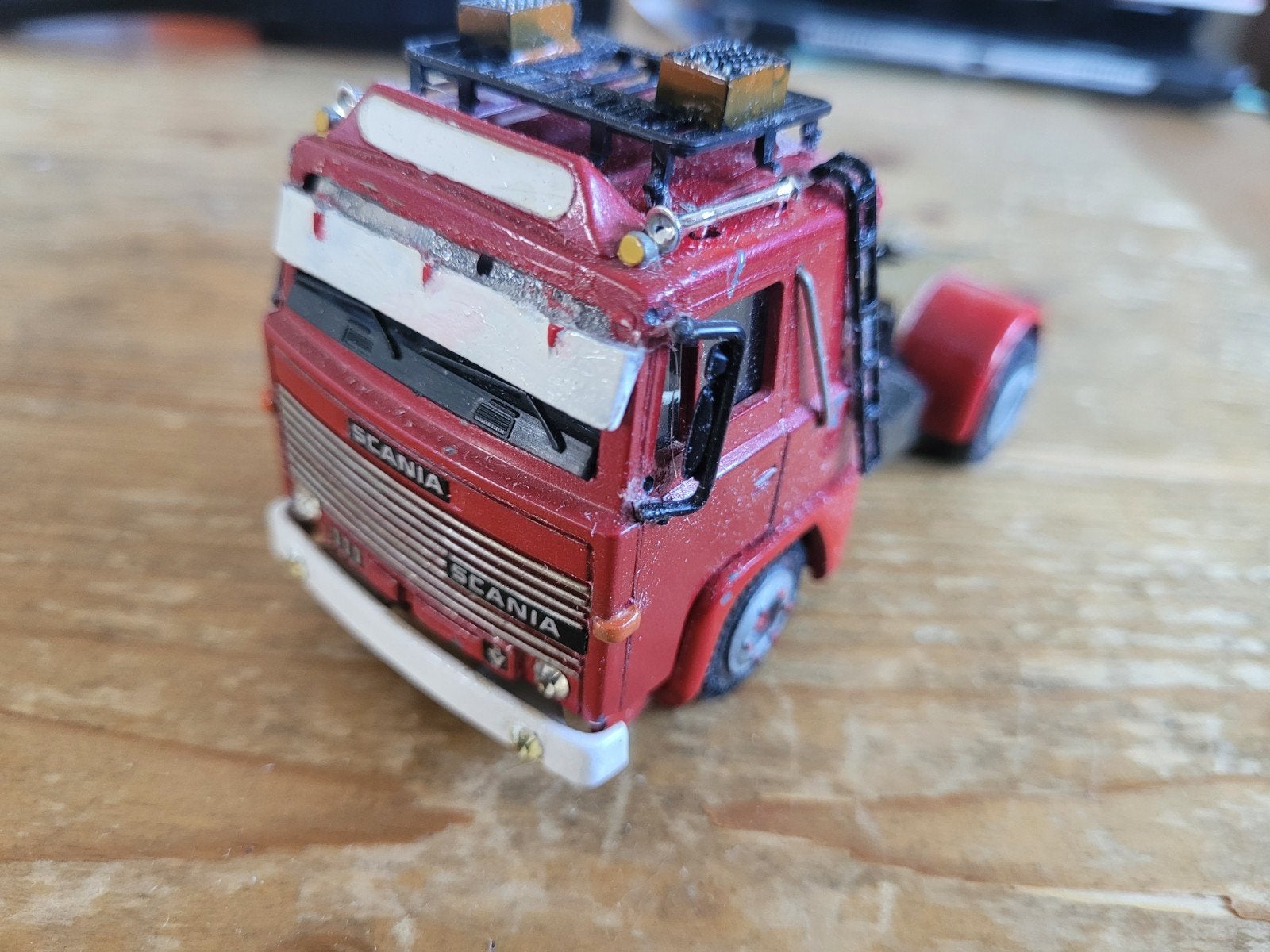 Scania truck, Hobby en Vrije tijd, Modelauto's | 1:50, Tekno, T, Zo goed als nieuw, Tekno